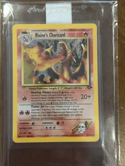 Pokemon TCG Blaine's Charizard 2/132 Gym Challenge Holo Rare - Unlimited ENG - Image 1