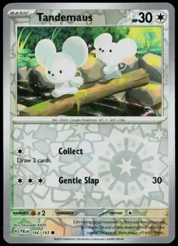 Tandemaus 166/193 Common Paldea Evolved Pokemon Card Reverse Holo Near Mint - Image 1