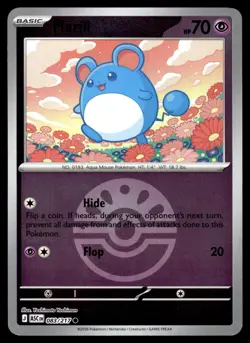 Marill (Friend Ball) 083/217 Common Ascended Heroes Pokemon Reverse Holo NM - Image 1