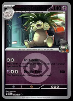 Team Rocket's exeggutor (Energy Symbol) 078/217 Ascended Pokemon Reverse Holo NM - Image 1