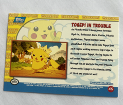Togepi In Trouble Holo Foil Topps Pikachu's Vacation #45 Pokemon Nintendo - Image 2