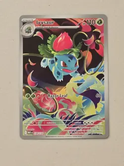 Pokemon: Ivysaur 134/132 Illustration Rare IR Full Art Holo Mega Evolution NM - Image 2