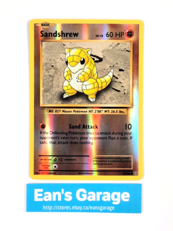 Pokemon Sandshrew Basic 54/108 XY Evolutions Reverse Holo common - MN - Image 1
