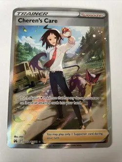 Cheren's Care - GG58/GG70 - Pokemon Crown Zenith Galarian Gallery Full Art NM - Image 1