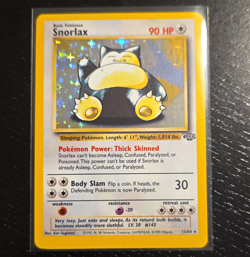 Pokemon Snorlax Jungle Holo Rare 11/64 1999 90 HP Unlimited English Sugimori - Image 1