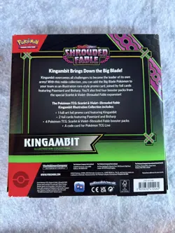 Sealed Pokemon TCG:Pokemon Shrouded Fable Kingambit Illustration Collection Box - Image 2