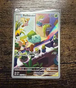 Bulbasaur 143/142 Sv07 Stellar Crown Illustration Rare Holo 70 HP - Image 1