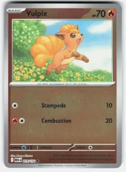 Vulpix 019/132 Common Mega Evolution Pokemon Reverse Holo Near Mint - Image 1