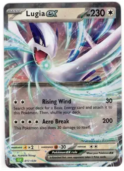 2023 Pokemon: Lugia ex classic collection 017/034 NM - Image 1