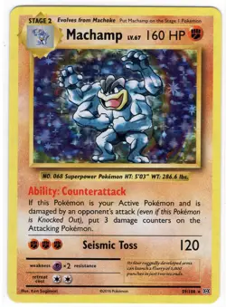 2016 Pokemon: Machamp Holo rare 59/108 XY: evolutions LP - Image 1
