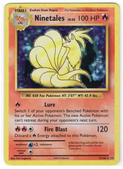 2016 Pokemon: Ninetales Holo rare 15/108 XY: evolutions NM - Image 1
