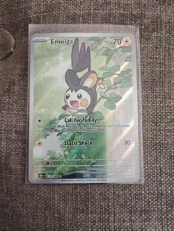 Pokemon TCG - Emolga - 112/086 - Illustration Rare - SV: Black Bolt - Image 1