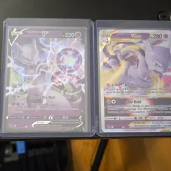 Nintendo Pokemon TCG Pokemon GO Mewtwo V 030/078 Mewtwo VSTAR 031/078 Holo - Image 1