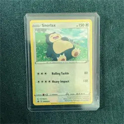 Pokemon Snorlax Basic SWSH032 150 HP Rolling Tackle & Heavy Impact Card - Image 1