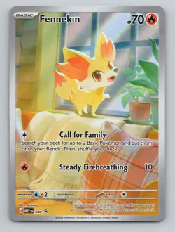 Fennekin 080 Holo Promo ME: Mega Evolution Promo Pokemon Near Mint - Image 1