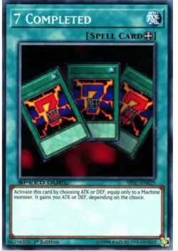 Yu-Gi-Oh! - 7 Completed - SBSC-EN029 - Common - 1st Edition Mint/NM X1 - English - Image 1