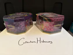 Pokemon TCG Mega Moonlit Tin Lot of 2 Factory Sealed Gengar Ex & Clefable Ex - Image 5