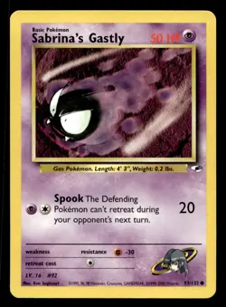 Gym Heroes Sabrina's Gastly #093/132 Pokemon TCG Single Card - Image 1