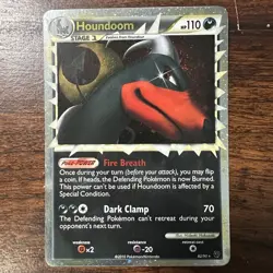 Pokemon Houndoom Prime 82/90 Undaunted Holo Ultra Rare Lightly Played - Image 1