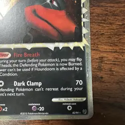 Pokemon Houndoom Prime 82/90 Undaunted Holo Ultra Rare Lightly Played - Image 4