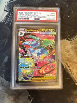 2025 POKEMON MEGA EVOLUTION SPECIAL ILLUSTRATION RARE MEGA VENUSAUR EX PSA 10 - Image 1