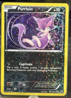 Purrloin RC13/RC25 Holo Radiant Collection Pokemon Card - Image 1