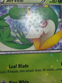 HP Servine - RC2/RC25 Radiant Collection Legendary Treasures - Pokemon TCG Card - Image 5