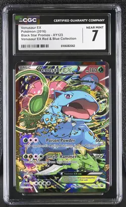 Venusaur EX XY123 Red & Blue Collection Pokemon CGC 7 Near Mint - Image 1