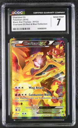 Charizard EX XY121 Red & Blue Collection Pokemon CGC 7 Near Mint - Image 1