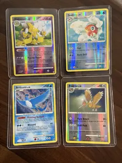 4x Vintage Pokemon Holo/ Reverse Holo Lot Articuno Alakazam Seaking Fearow NM/LP - Image 1