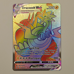 Pokemon TCG: Dracozolt VMAX 210/203 Evolving Skies Secret Rare Rainbow - Image 1