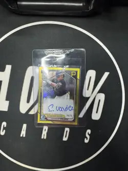 2024 Bowman Chrome Prospect Auto Esmerlyn Valdez #CPA-EV. Yellow /75 Color Match - Image 1