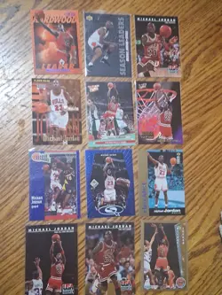 Assorted 90's Michael Jordan 12 Card Lot - Image 1