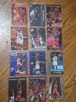 Assorted 90's Michael Jordan 12 Card Lot - Image 3