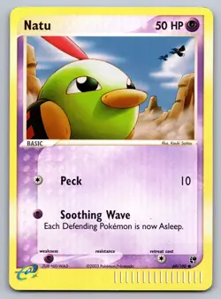 Pokemon Card - Natu Sandstorm 69/100 Common Reverse Holo - Image 1
