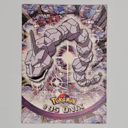 💥 1999 Topps Pokemon Cards - Series 2 - Blue Logo - Onyx #95 - Image 1