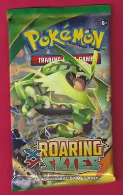 Pokemon "Roaring Skies" 10-Card Sealed Booster Pack (Rayquaza) X1 - Image 1