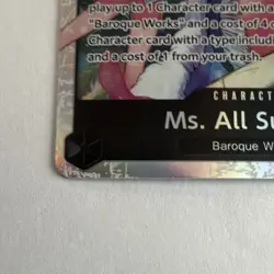 Bandai One Piece Card Game Ms. All Sunday OP14-084 OP-14 Eng Holo SR - Image 3