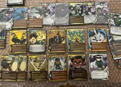 Naruto TCG CCG Rock Lee Gai 8 Gold Foils Nm English 29 Card Lot 1sr Edition - Image 1
