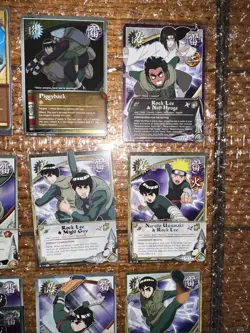 Naruto TCG CCG Rock Lee Gai 8 Gold Foils Nm English 29 Card Lot 1sr Edition - Image 5