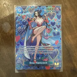 Bandai One Piece Card Game OP07-051 Boa Hancock SP Rare Alt Art Foil 8000 - Image 1