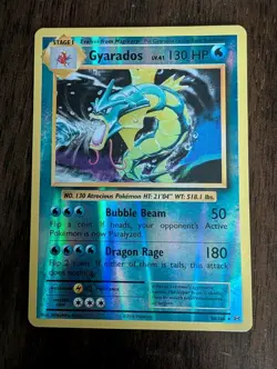 Pokemon Card Gyarados 34/108 Evolutions Reverse Holo Rare LP - Image 1