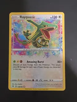 Pokemon Card TCG - Rayquaza 138/185 Amazing Rare Vivid Voltage Near Mint - Image 1