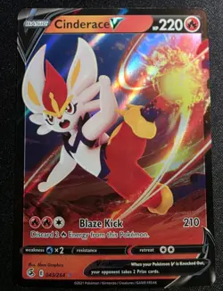 Pokemon TCG 4 Card Lot Inteleon 142, Cinderace V 043, Blaziken V 020, Duraludon - Image 2