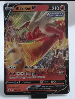 Pokemon TCG 4 Card Lot Inteleon 142, Cinderace V 043, Blaziken V 020, Duraludon - Image 3