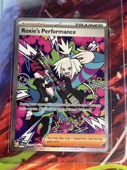 Roxie’s Performance 121/086 SIR Holo Pokemon Card NM Pokemon Chaos Rising J CRI - Image 1
