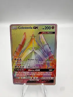 Pokemon Card - Celesteela GX Ultra Prism 162/156 Rare Rainbow 2018 - Image 1