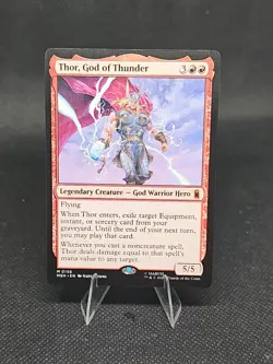 Thor, God Of Thunder New NSH Mythical Rare 0156 M MTG Commander Marvel Non-Foil - Image 1