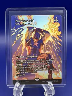 Patriotic Shield - Sword of Fire and Ice (Borderless) Marvel Universe... - Image 1