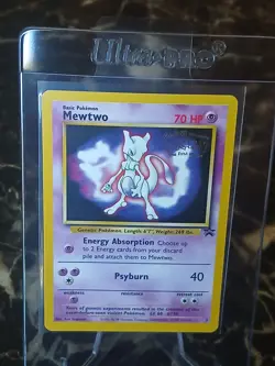 1999 Mewtwo Black Promo 3 Pokemon the First Movie. NM. MINT. - Image 1